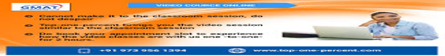 Top-One-Percent Gmat/Gre/Sat Coaching